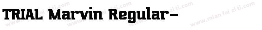 TRIAL Marvin Regular字体转换